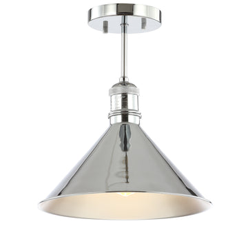 Nick 11" Metal LED Semi Flush Mount - JONATHAN Y